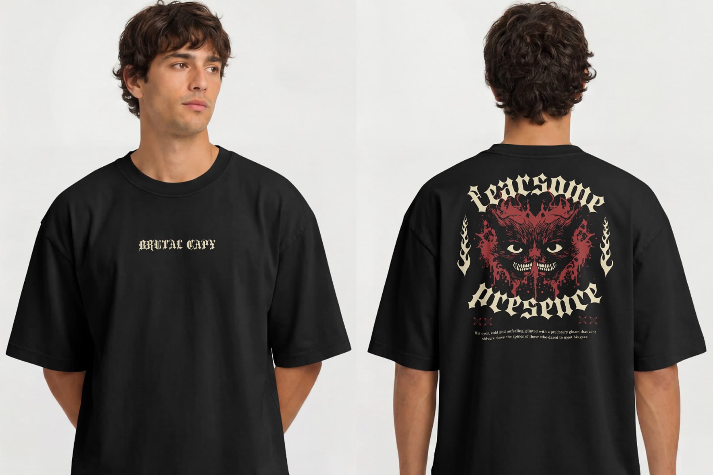 Frente de Capy Oversized - Fearsome Presence