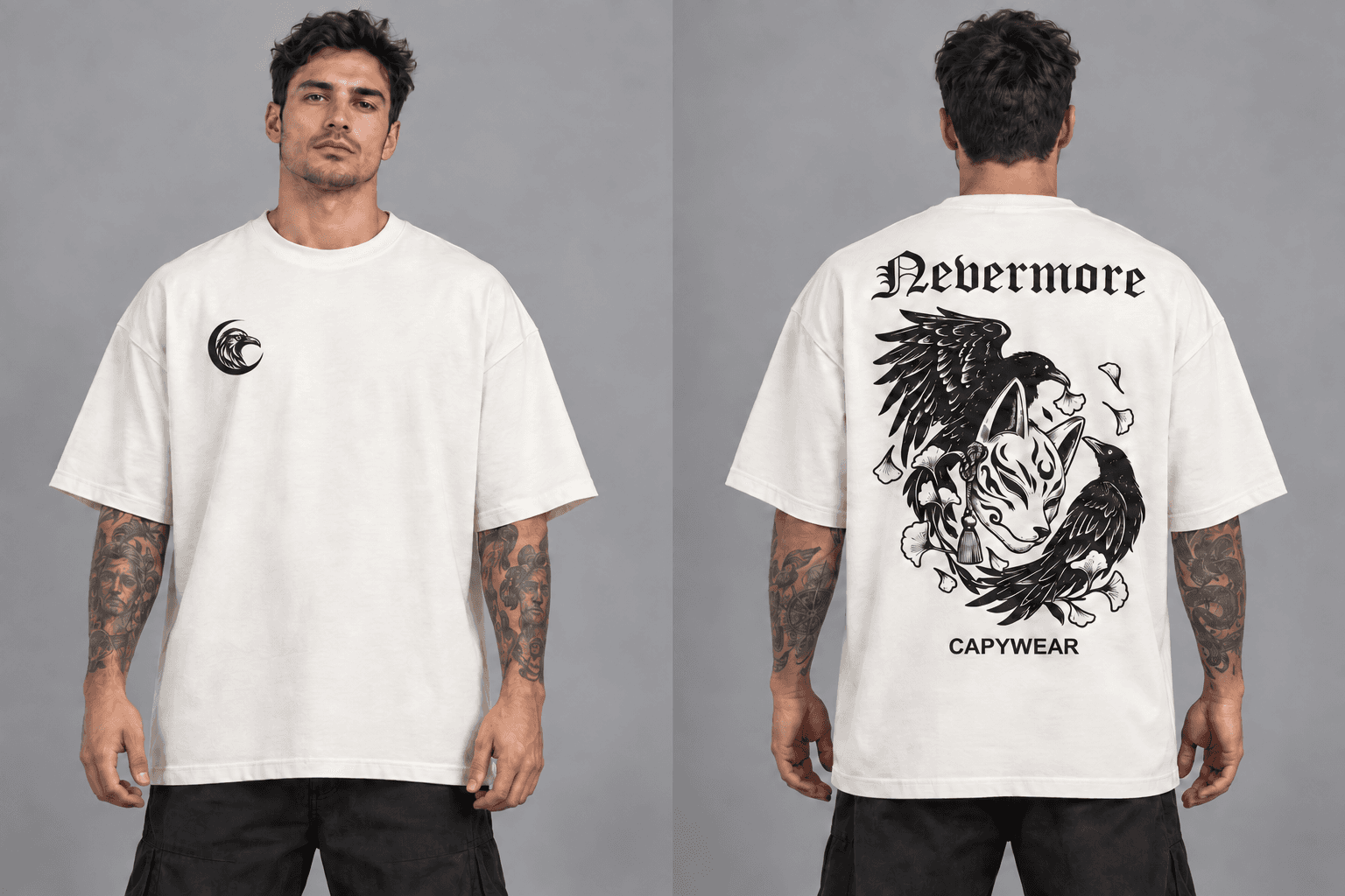 Frente de Capy Oversized - Nevermore