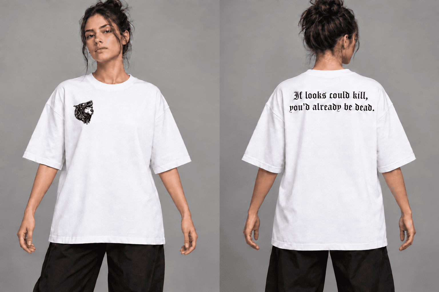Frente de Capy Oversized - Wolf Capy